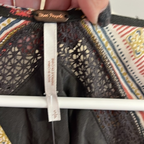 Free People Rain Or Shine Chiffon Boho Mini Dress Sz S NWT - Picture 10 of 12